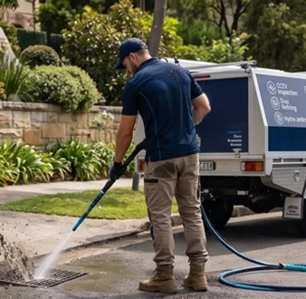 Tree roots removed from a Waitara drain pipe